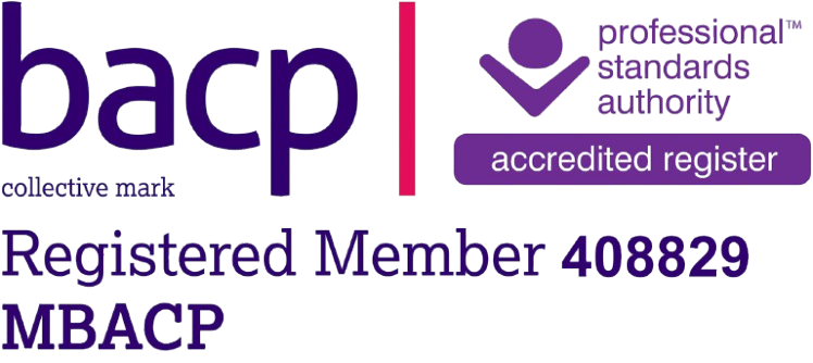 BACP registered member logo for Thrive Psychotherapy